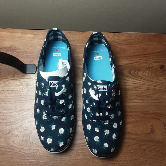 Keds Navy Draper James Champion Magnolia Sneaker - Picture 7 of 12